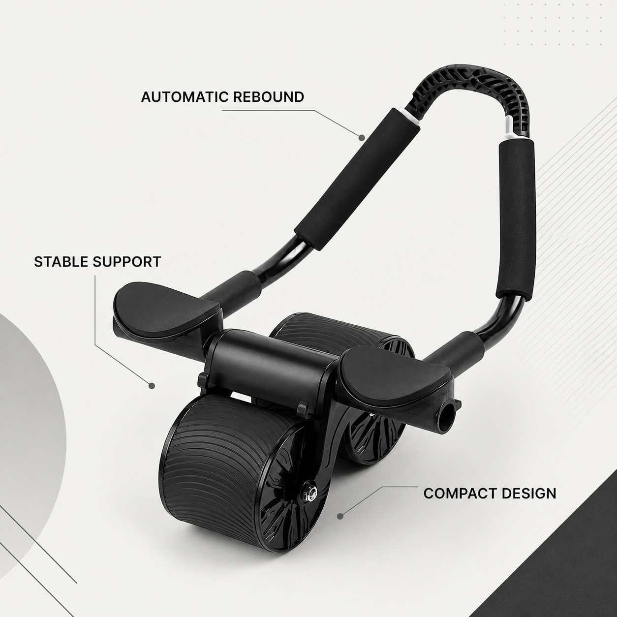 MOVAIRA Automatic Rebound Abdominal Wheel