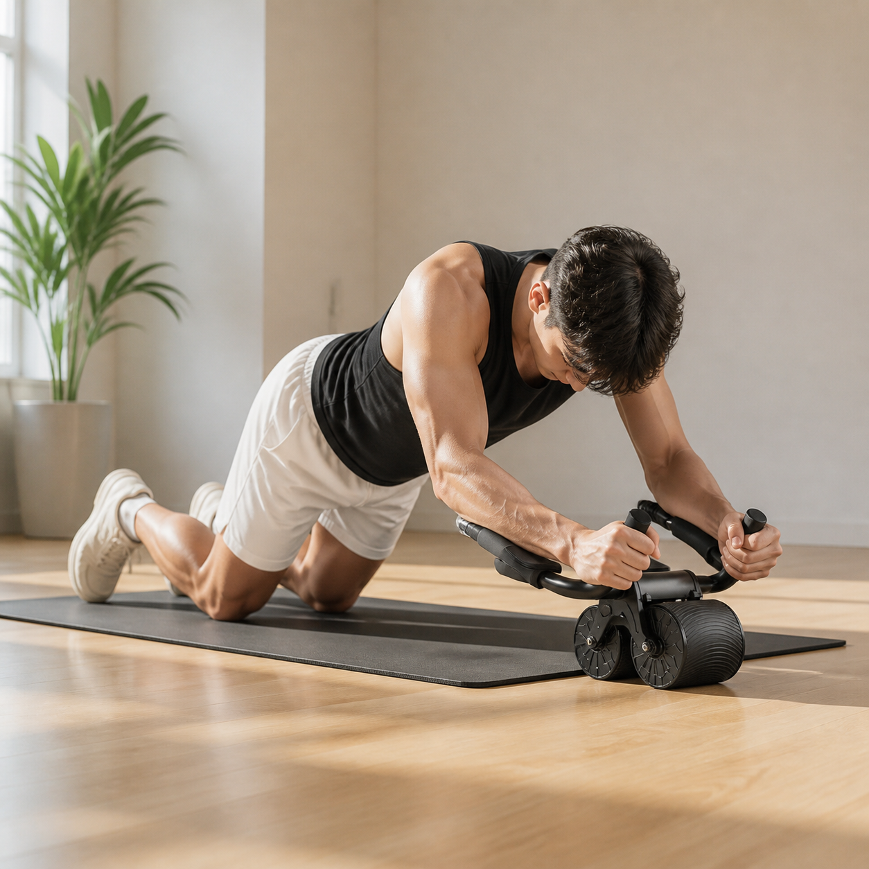 MOVAIRA Automatic Rebound Abdominal Wheel