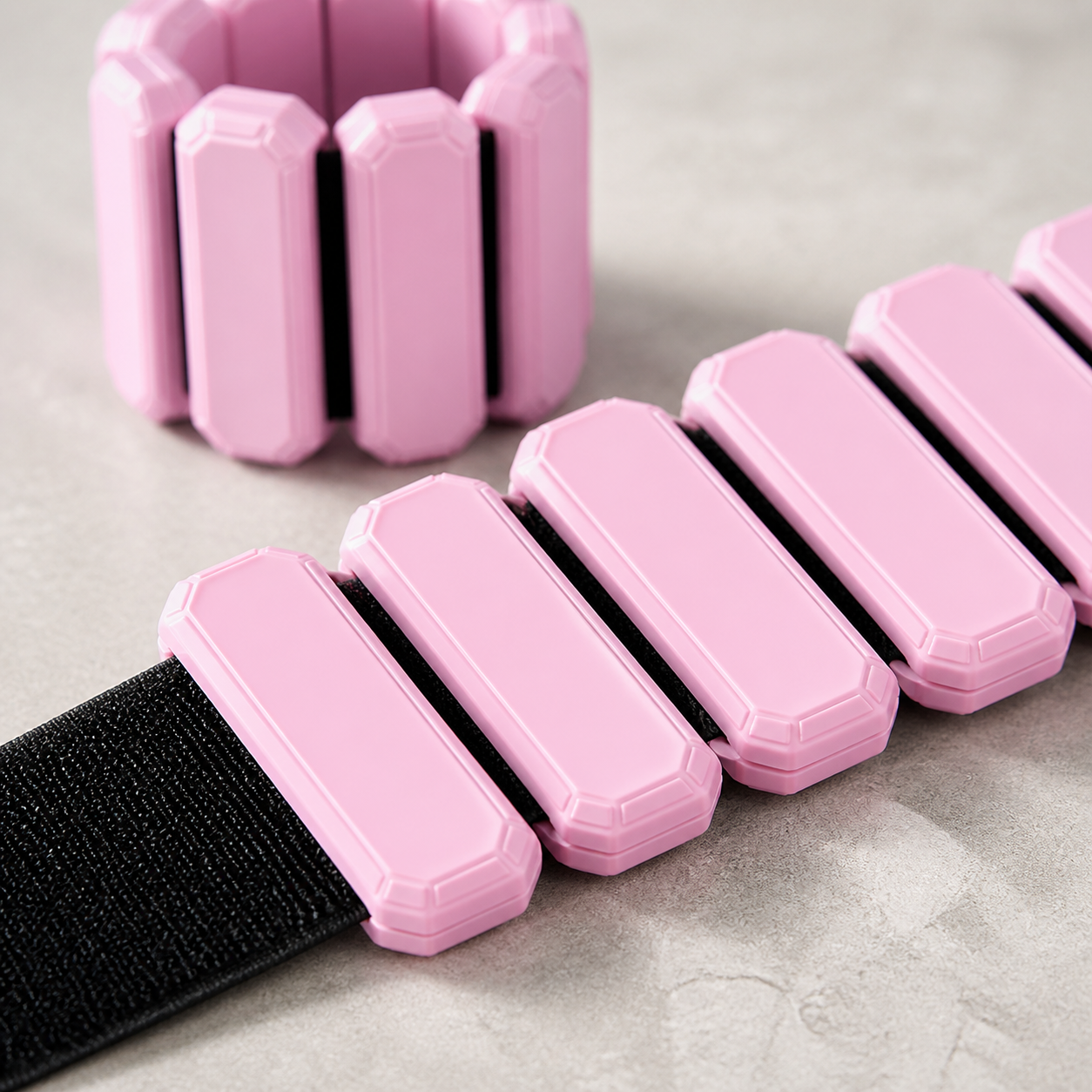 MOVAIRA Wearable Ankle & Wrist Weights for Women — 2 (1LB) Silicone Pilates Bracelet